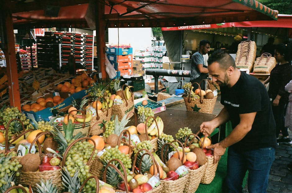 Organische Marktstände in Batignolles