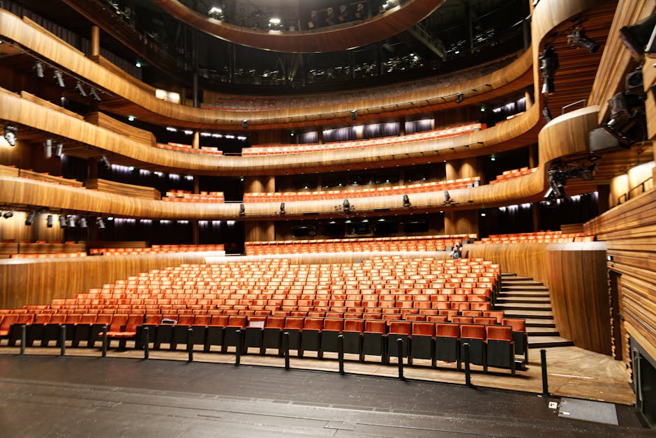 Interior of Stadsschouwburg theatre during a performance