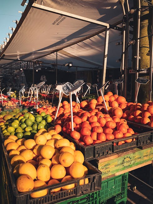 Albert Cuyp market stall with food