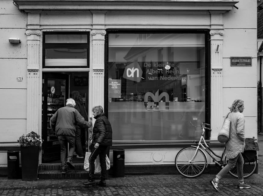 Corsia dei piatti pronti in un Albert Heijn centrale