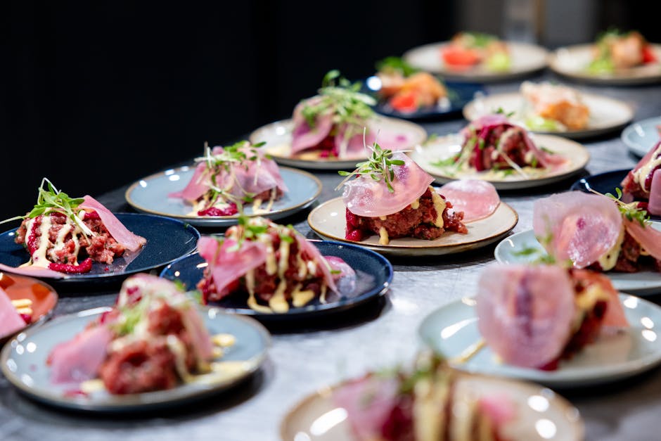 Mixed small plates at Foodhallen
