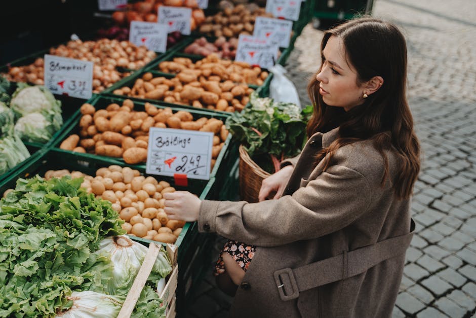 Noordermarkt op zaterdag met verse producten