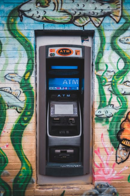 Street ATM machine in Amsterdam