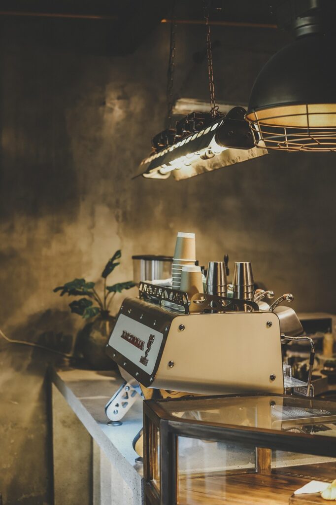 Interior of a coffeeshop in Amsterdam