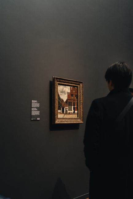 Visitors inside the Rijksmuseum gallery