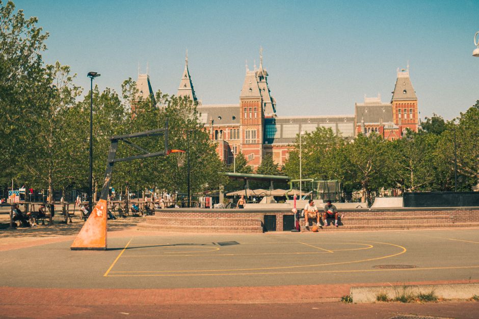 Rijksmuseum main facade at Museumplein