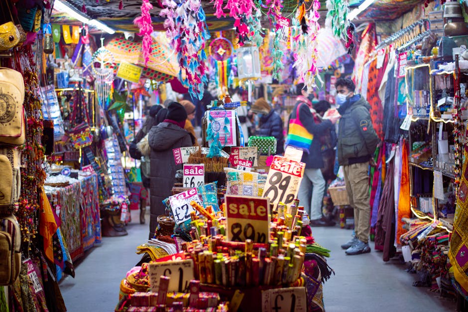 Verkaufsstände mit Kunsthandwerk auf dem Camden Market