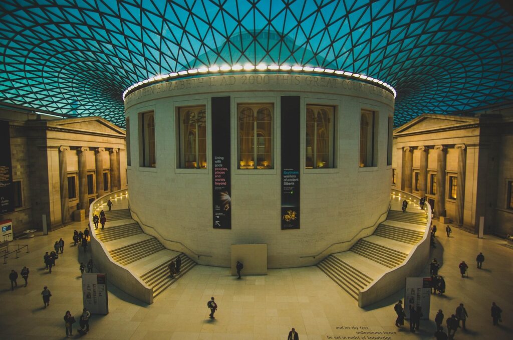 Ticketschalter für Sonderausstellungen im British Museum