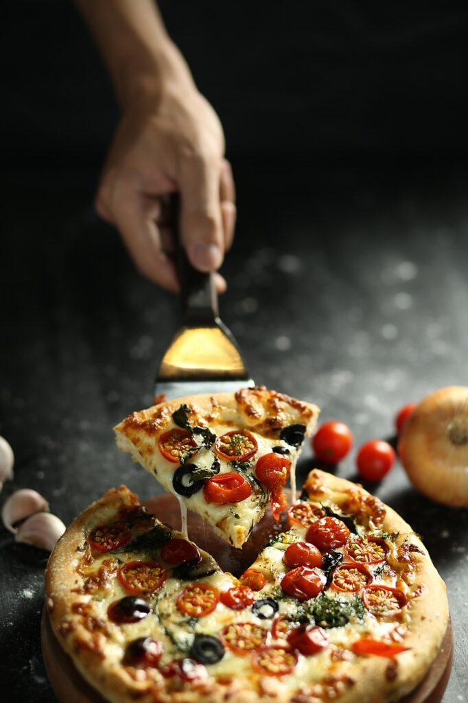 Plak vegan pizza bij La Stella Nera