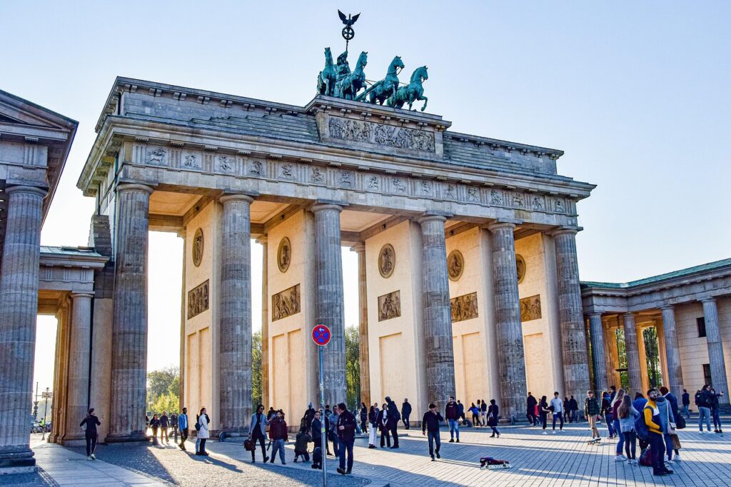 Brandenburg Gate at twilight