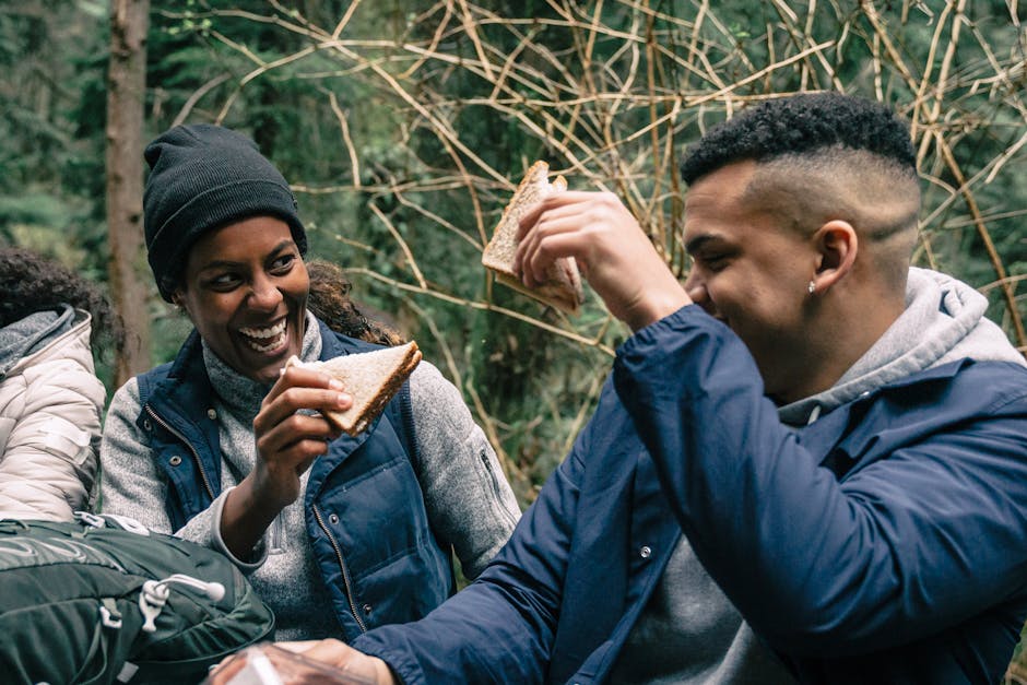 picknick mit lokalen sandwiches im royal botanic garden