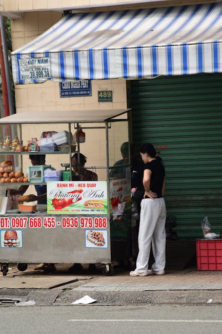vietnamesischer bahn mi sandwich‑stand in Dalry Road