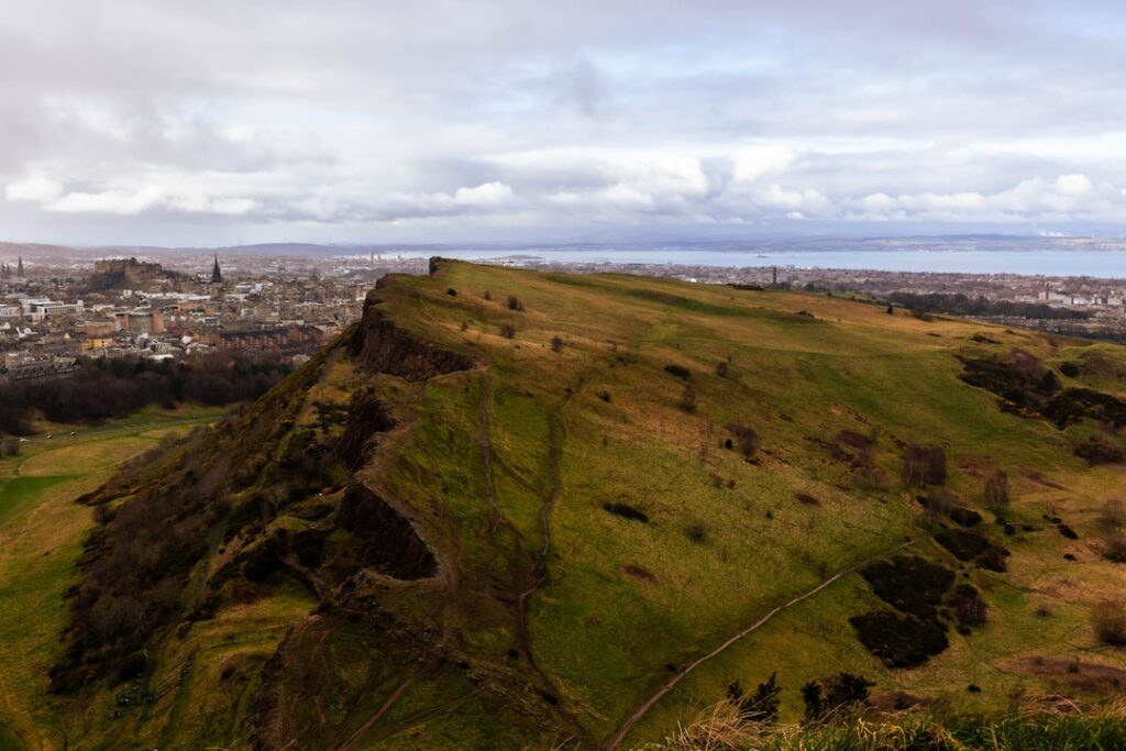 Panoramablick von Arthur's Seat