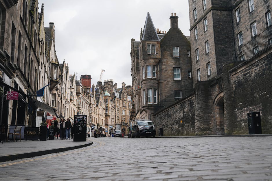 Historische Straße am Royal Mile
