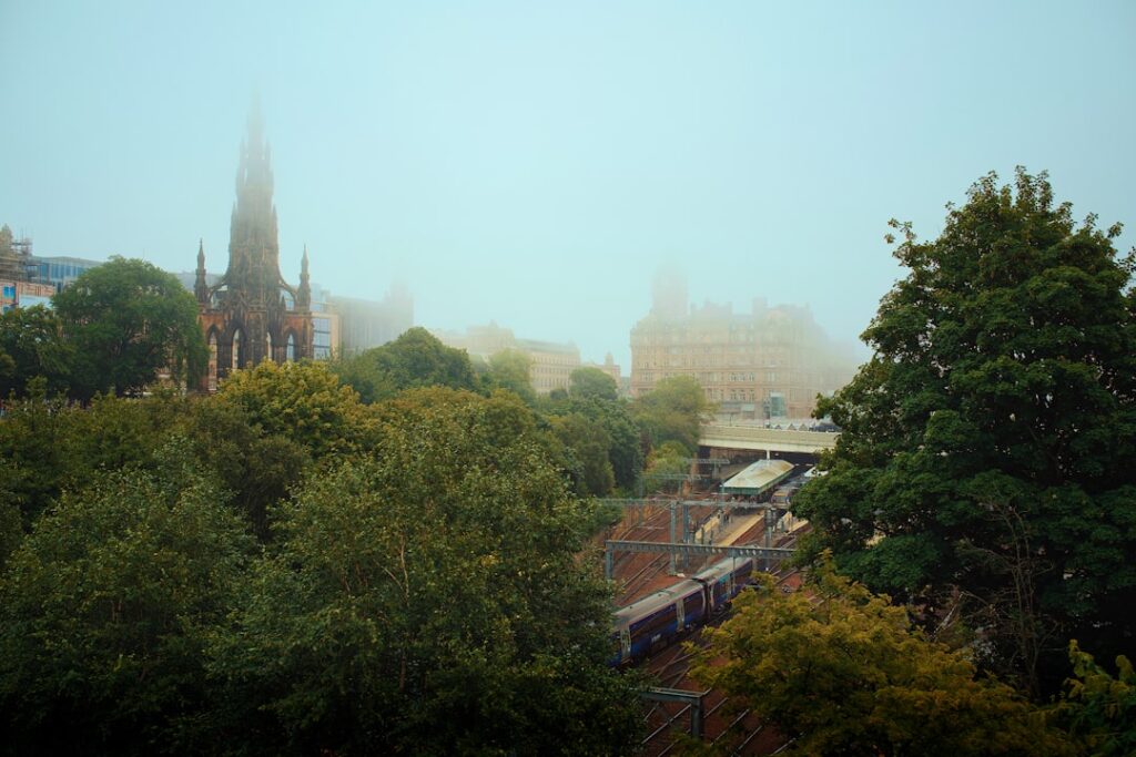 Ingang van Edinburgh Waverley Station op Waverley Bridge