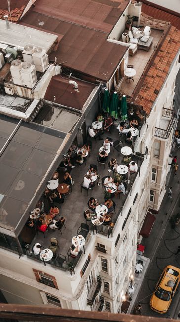 Rooftop-Restaurant in Istanbul