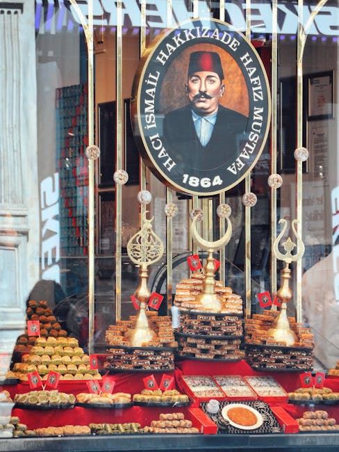 Traditional Turkish baklava at Hafiz Mustafa near Sultanahmet