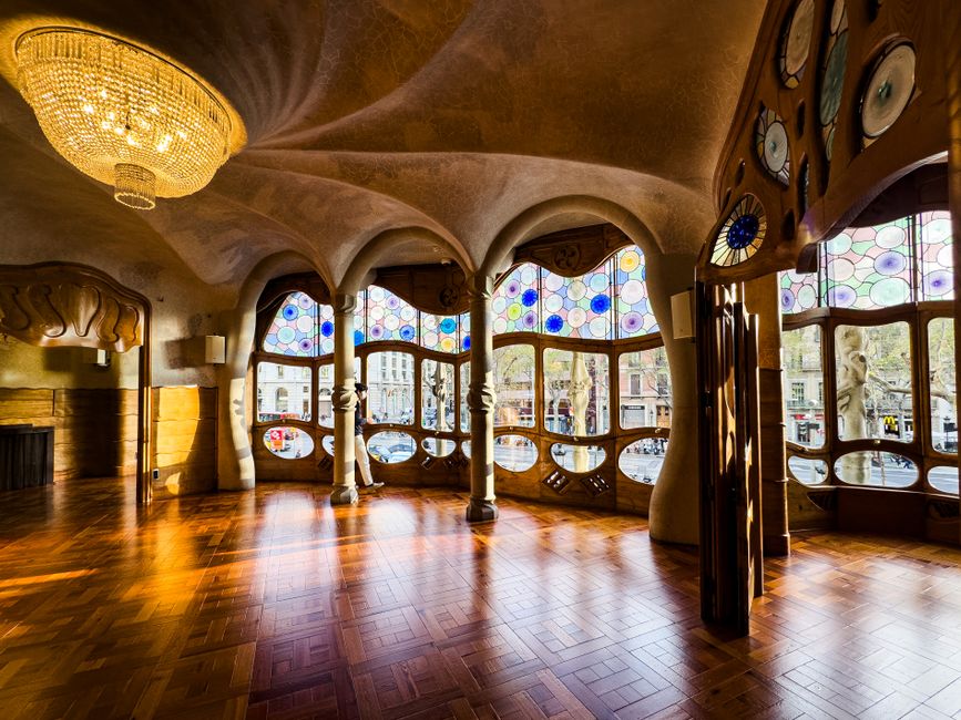 Lichtinval in het interieur van het Horta Museum, Amerikaanse straat 25