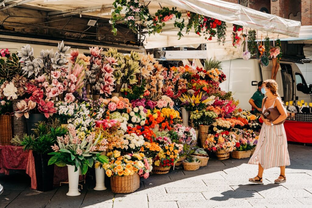 mercato dei fiori a Cours Saleya