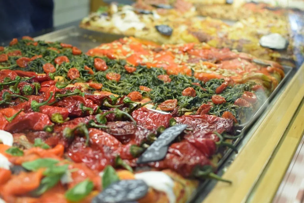 Bezglutenowa pizza z bliska