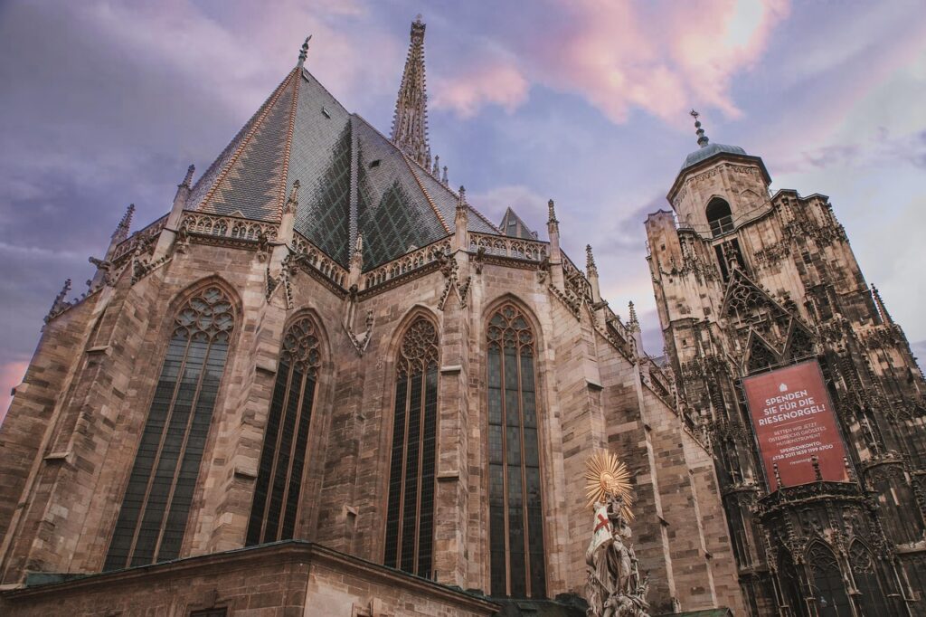 Stephansdom bij nacht, Stephansplatz, Wenen