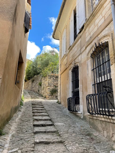 vicolo di pietra nel borgo di Gordes