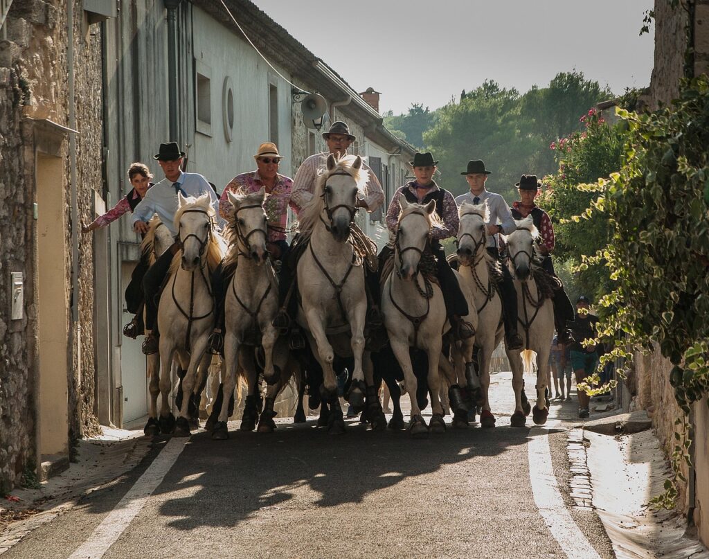 folla alla feria di Arles