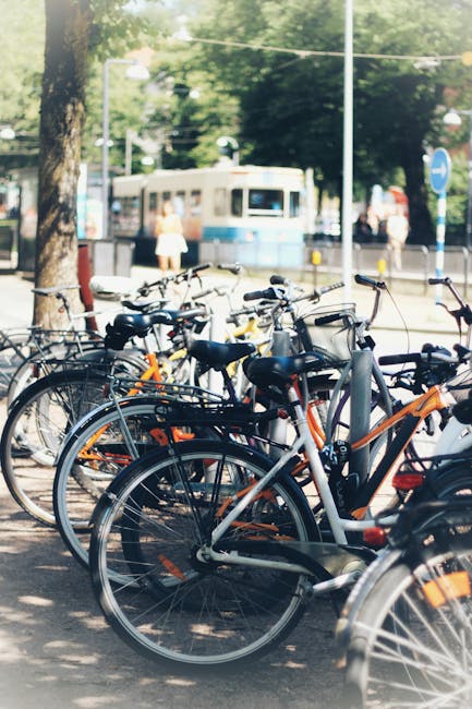 Bike parking racks at Copenhagen Central Station
