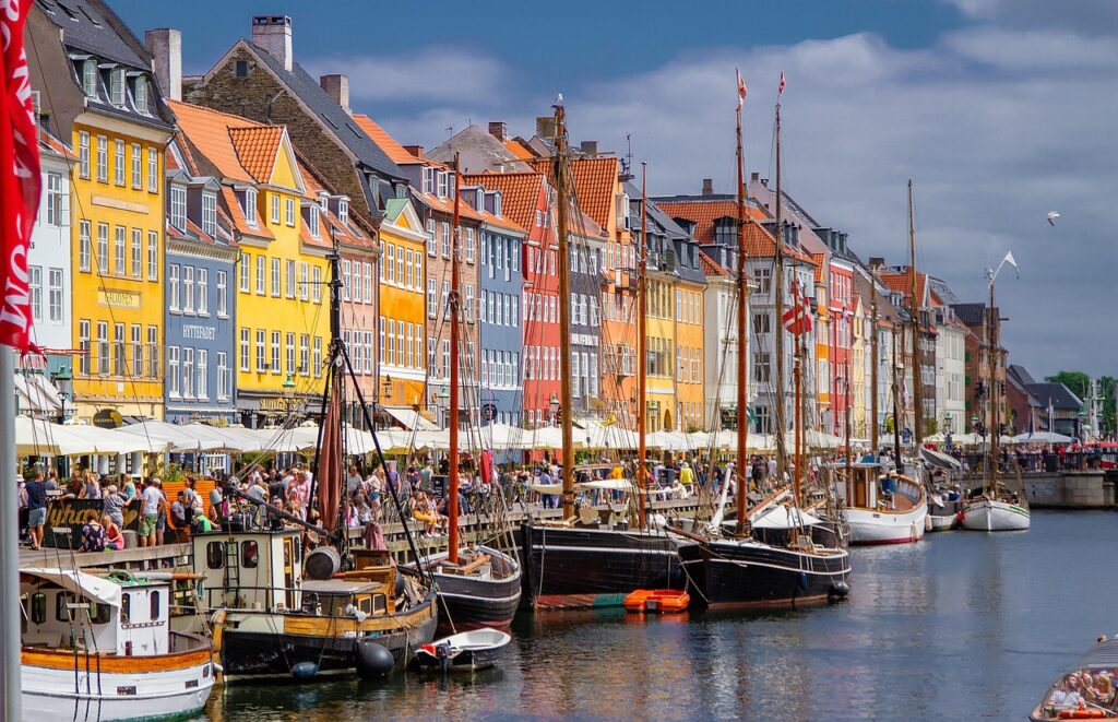 Colorful houses along Nyhavn canal