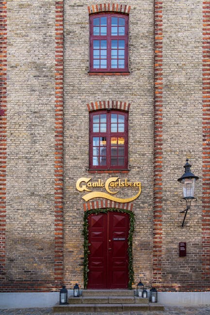 Carlsberg Byen courtyard with modern and historic architecture