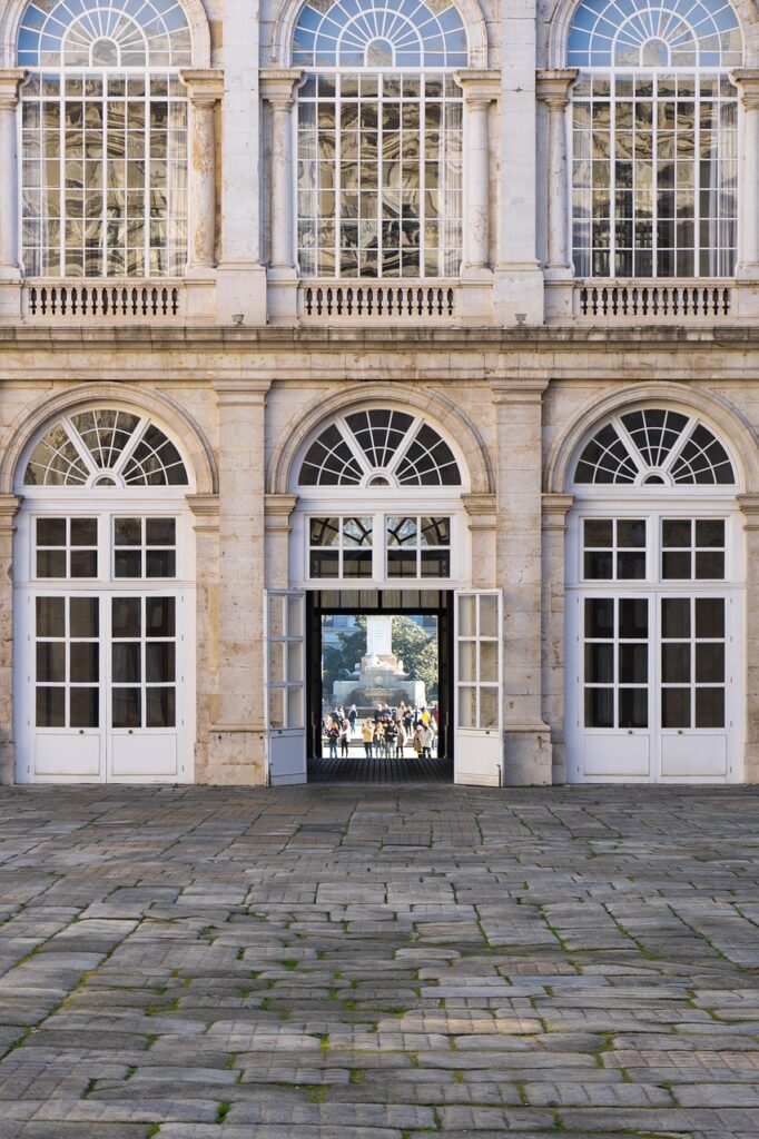 Christiansborg paleis binnenplaats en façade
