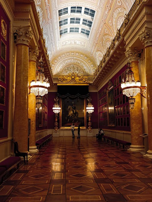 View of the Hermitage painting galleries