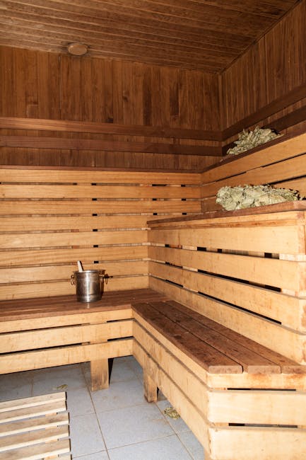 Traditionelles russisches Banja Interieur Dampf“