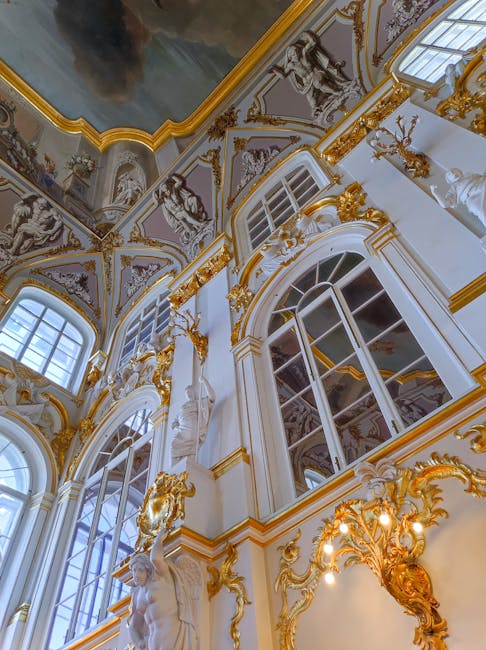 Grand hall interior of the Mikhailovsky Palace at the Russian Museum