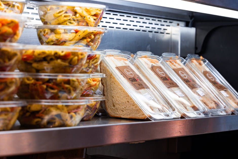 Verkaufsbereich mit Sandwiches und Meal Deals in einem Convenience-Store