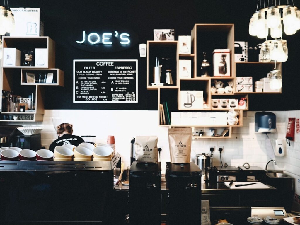 Barista preparing espresso at a local Dublin coffee roastery