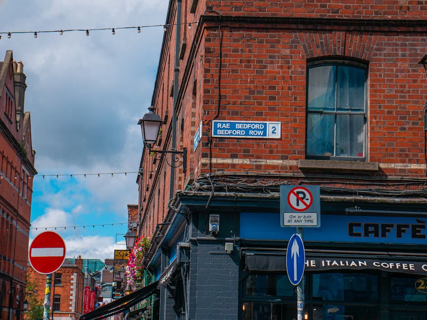 Street view of Brother Hubbard on Capel Street, a busy neighbourhood café in Dublin
