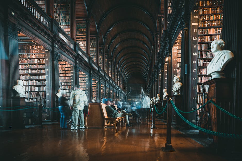 Long Room i Book of Kells w Trinity College