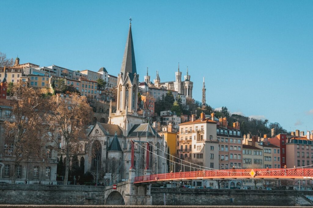 Historic Lyon cityscape