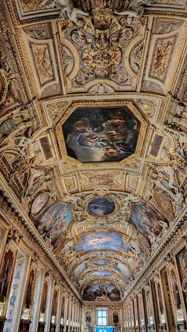 Ornate gallery with paintings at the Musée des Beaux‑Arts