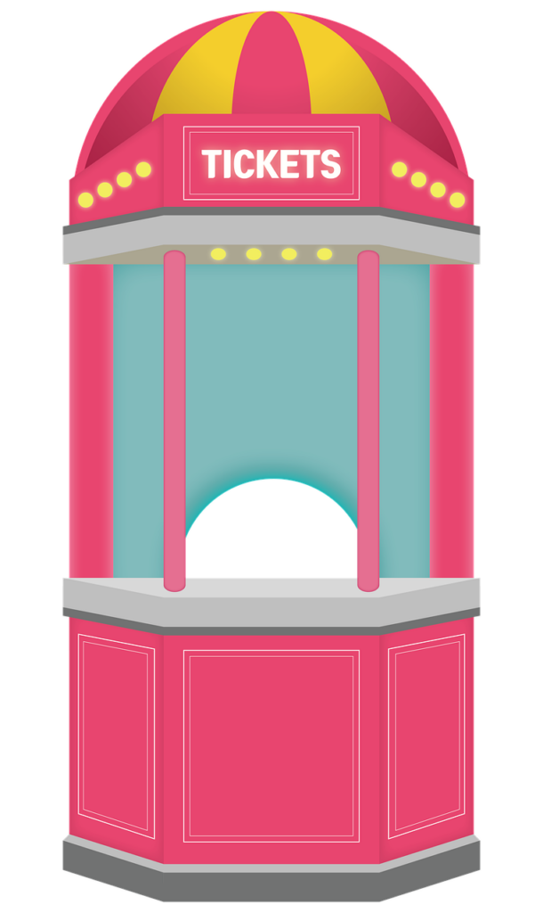 Tourists entering the Gadagne Museum entrance and ticket desk