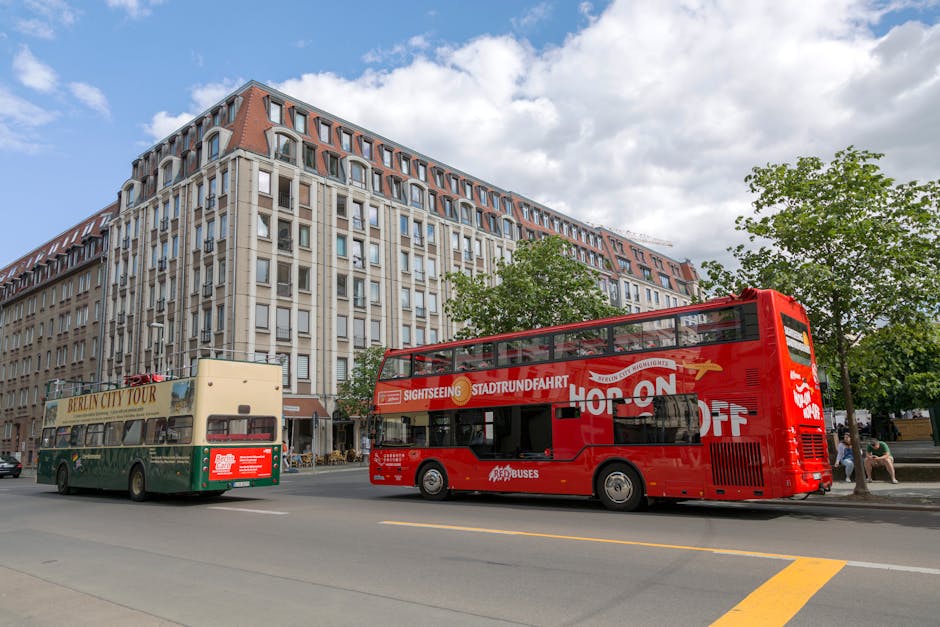 Hop-On Hop-Off bus in het centrum van Stockholm