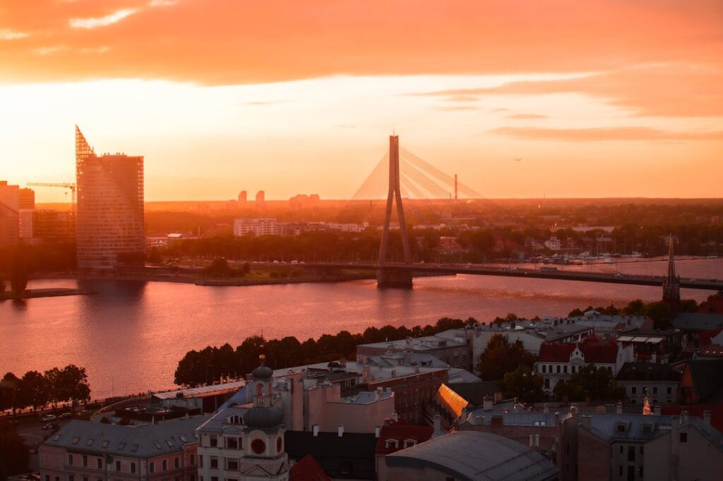 Tramonto visto da Monteliusvägen