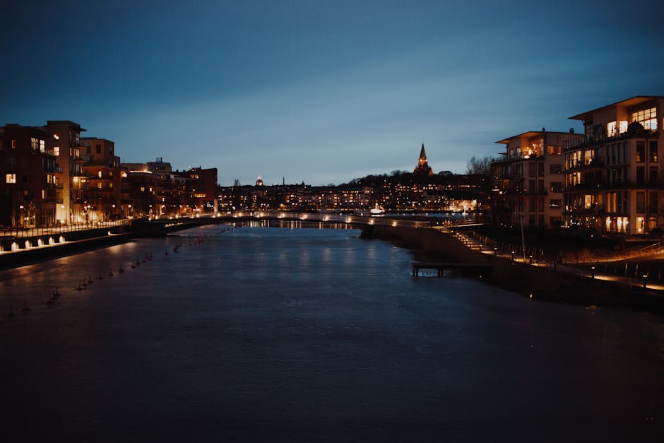 Panorama Södermalm ze ścieżki Monteliusvägen, widok na miasto