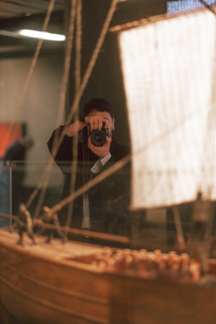 Het Vasa-schip in het museum, te bekijken vanaf verschillende etages