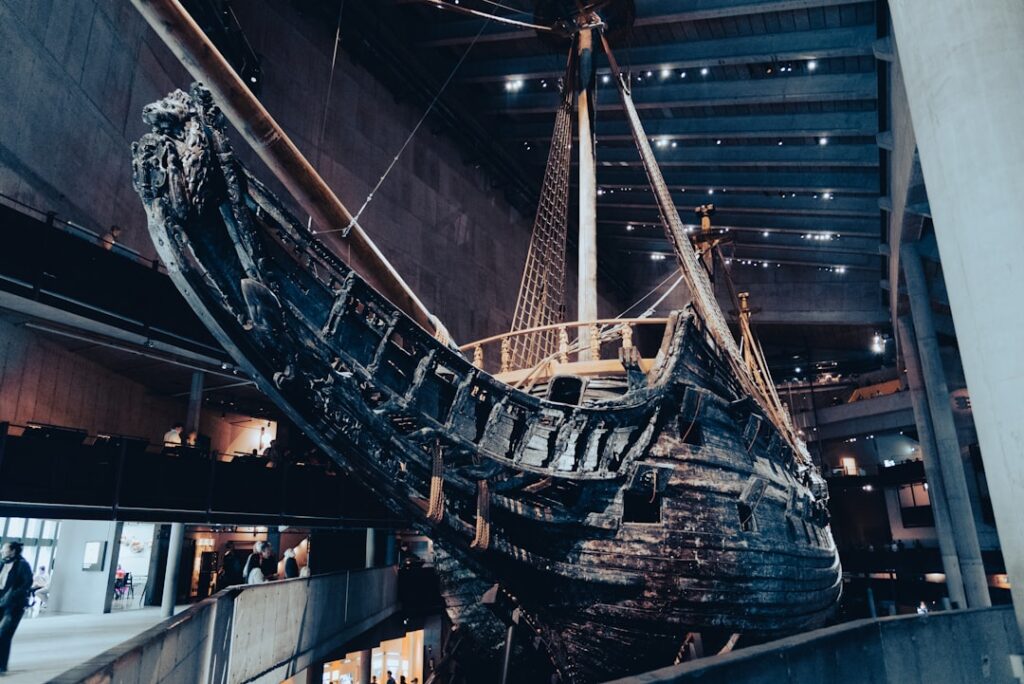 Prua del Vasa all’interno del museo