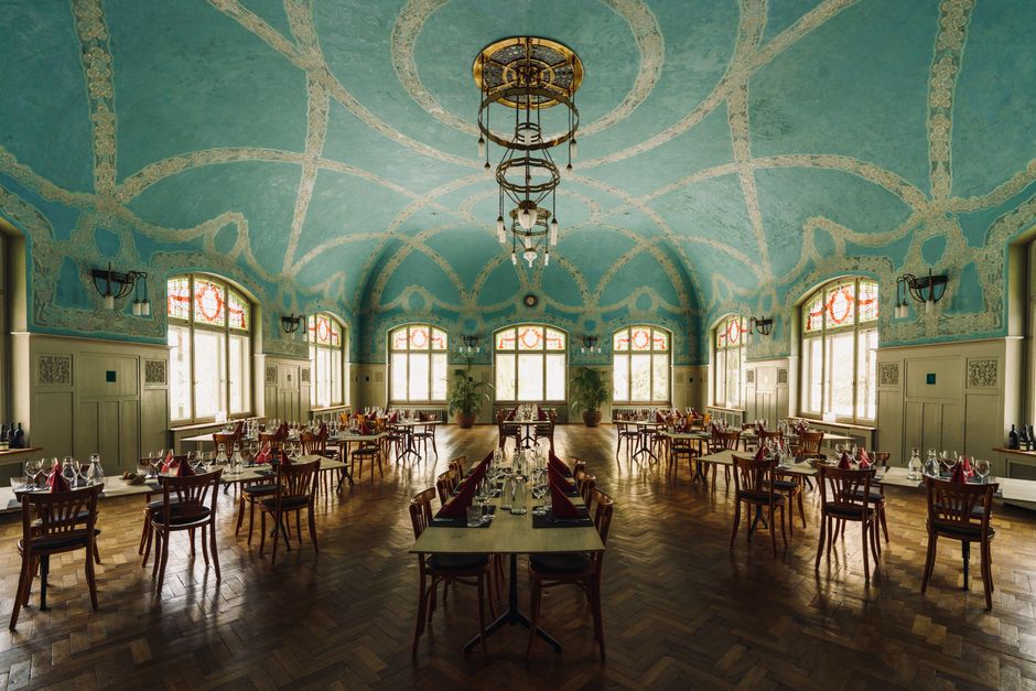 Historisches Interieur des Fem Små Hus