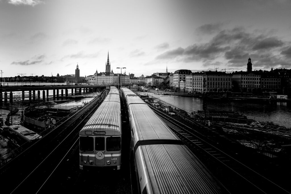 Rote U‑Bahn‑Linie in Stockholm, Bahnsteig