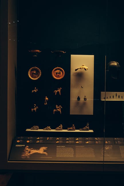Vetrine con reperti vichinghi al Historiska museet