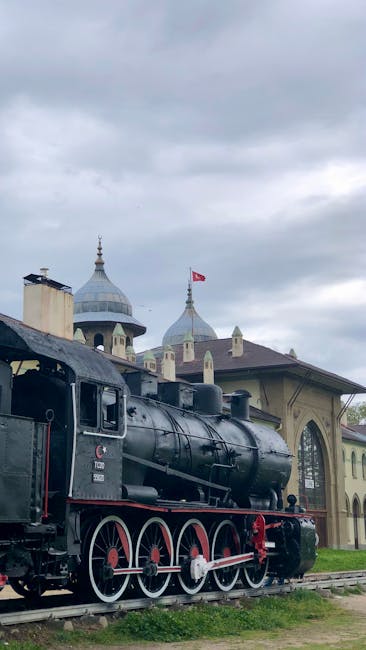 Dampfzug und Gleise im Dimitrie‑Leonida Eisenbahnmuseum